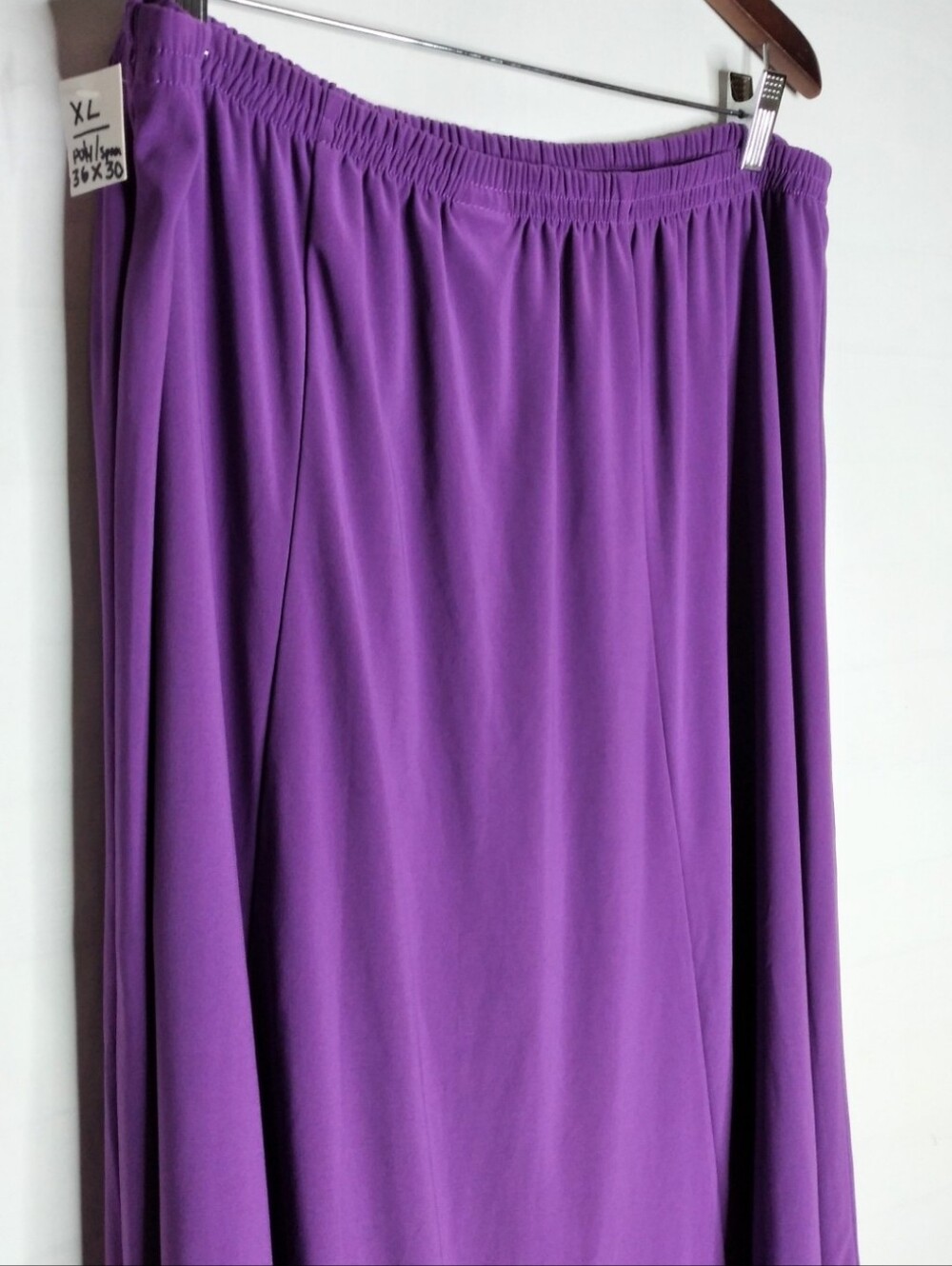 Salon Studio Xl Vintage Purple Stretch A-Line Circle Skirt Plus Size Flowy View 2